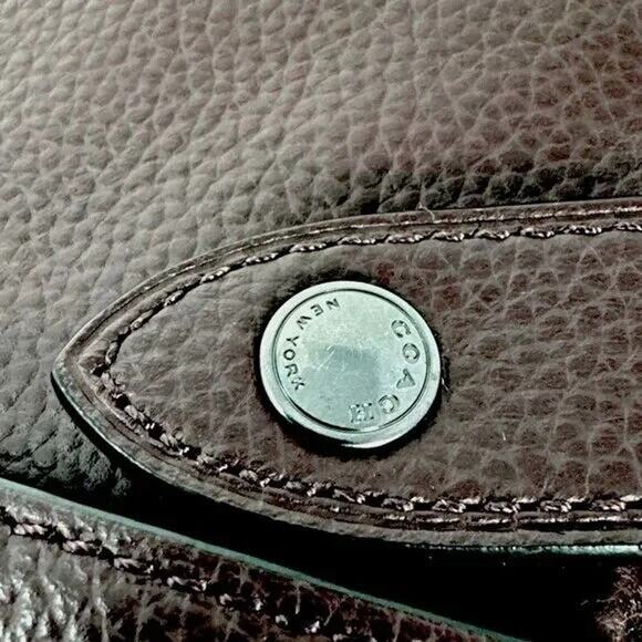 Coach Hudson Commuter Bag Oxblood Pebbled Leather Briefcase - Picture 5 of 12